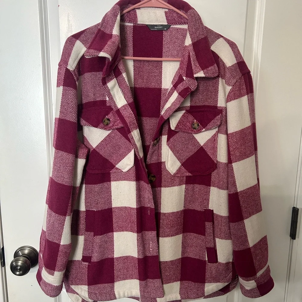 Plaid Shacket - Picture 1 of 3